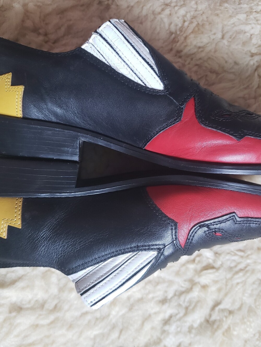 Vtg Mootsies Tootsies Western Loafers 8.5 Leather - Picture 8 of 14